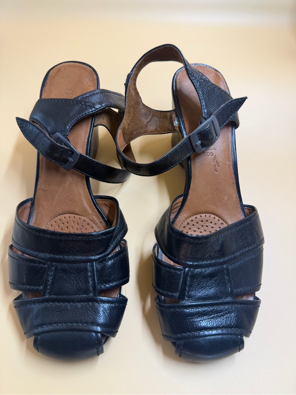 Elegant Black Wedge Sandals-Gentle Souls